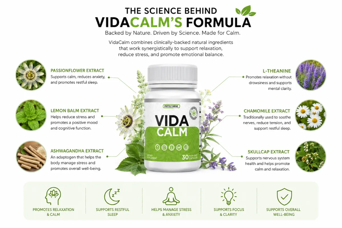 VidaCalm Ingredients Laboratory Research